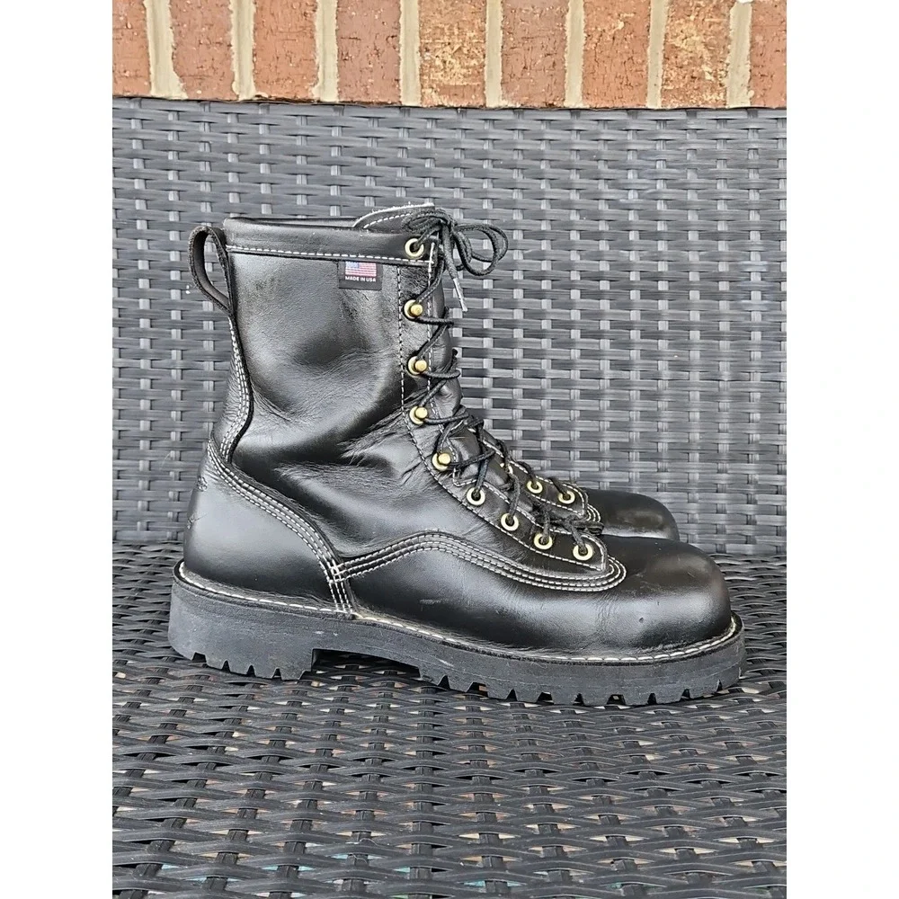 DANNER Super Rain Forest‎ Size 9.5 D Black Gore-Tex Mens Boots 11550